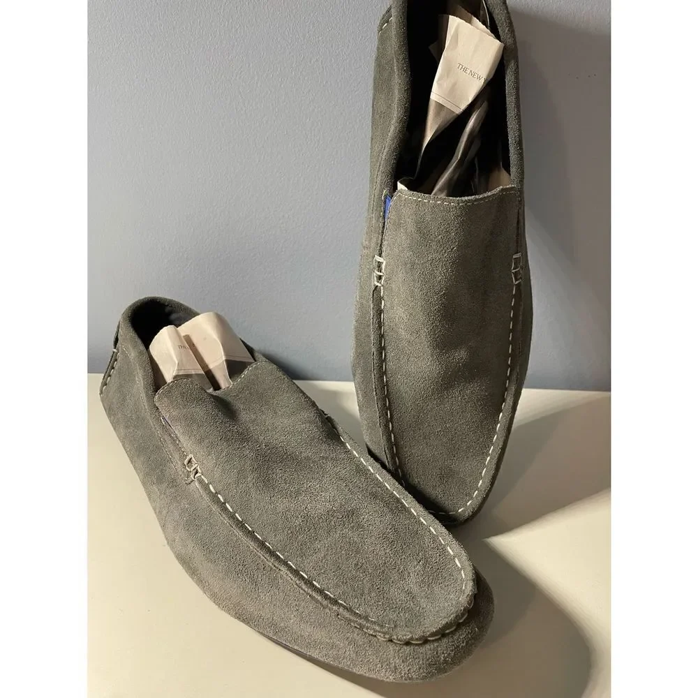 Joseph Abboud Grey Justin Driving Loafers Sz 12